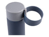 Oasis 250ml Insulated "Skinny Mini" Drink Bottle - A drink bottle featuring a sleek, dark blue design with a grey lid and a grey carrying handle.