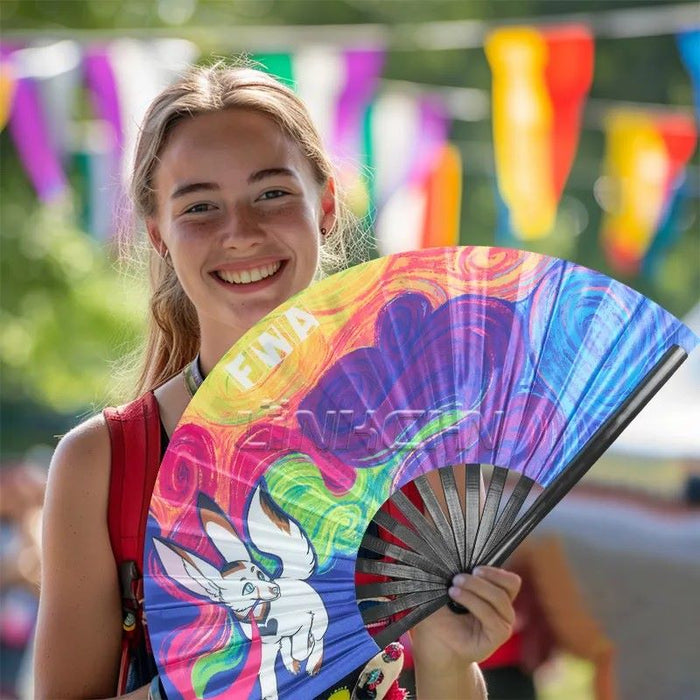 Large Bamboo Fans - Custom Promotional Product