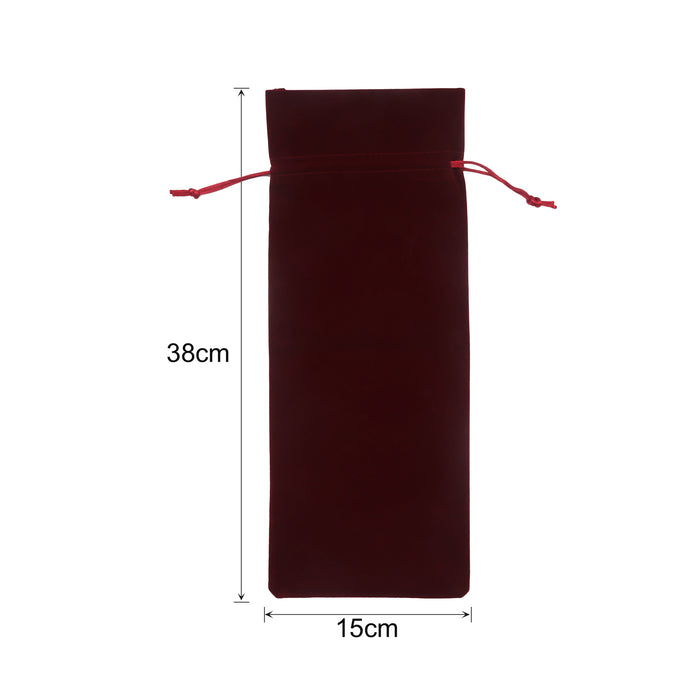 Drawstring Velvet Wine Bottle Bag - Custom Promotional Product