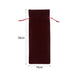 Drawstring Velvet Wine Bottle Bag - Custom Promotional Product