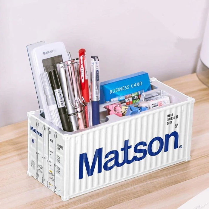 Shipping Container Shaped Pen Holders - Custom Promotional Product