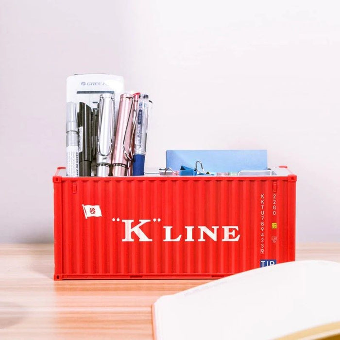 Shipping Container Shaped Pen Holders - Custom Promotional Product