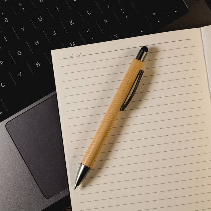 Factory Direct Bamboo Pens with Stylus - Custom Promotional Product