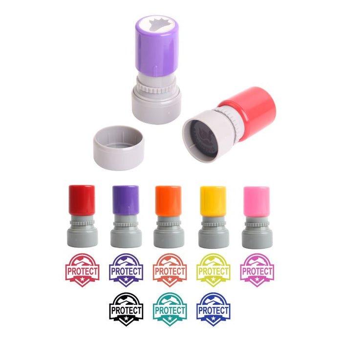 Coloured Round Stamp - Custom Promotional Product