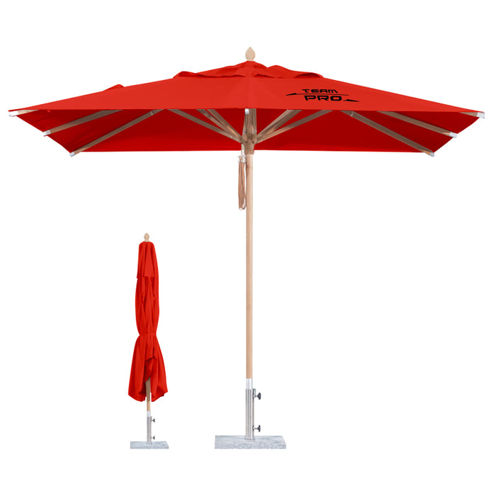 3x3m Wind-resistant Square Stock Colour Outdoor Umbrella - Custom Promotional Product