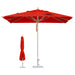3x3m Wind-resistant Square Stock Colour Outdoor Umbrella - Custom Promotional Product