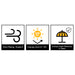 3x3m Wind-resistant Square Stock Colour Outdoor Umbrella - Custom Promotional Product