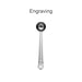 Coffee Measuring Spoon With Clip - A stainless steel coffee measuring spoon with a clip, featuring a branded logo.