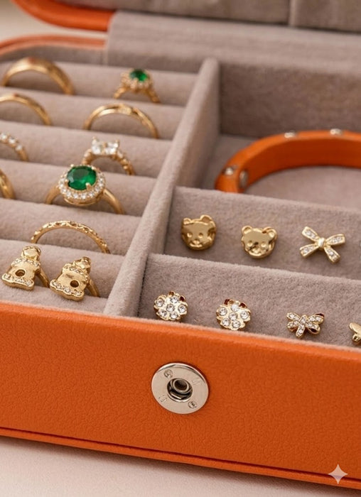 Portable Travel Jewellery Box Organiser Case
