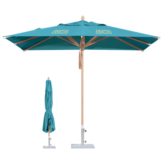 3x3m Wind-resistant Square Stock Colour Outdoor Umbrella - Custom Promotional Product