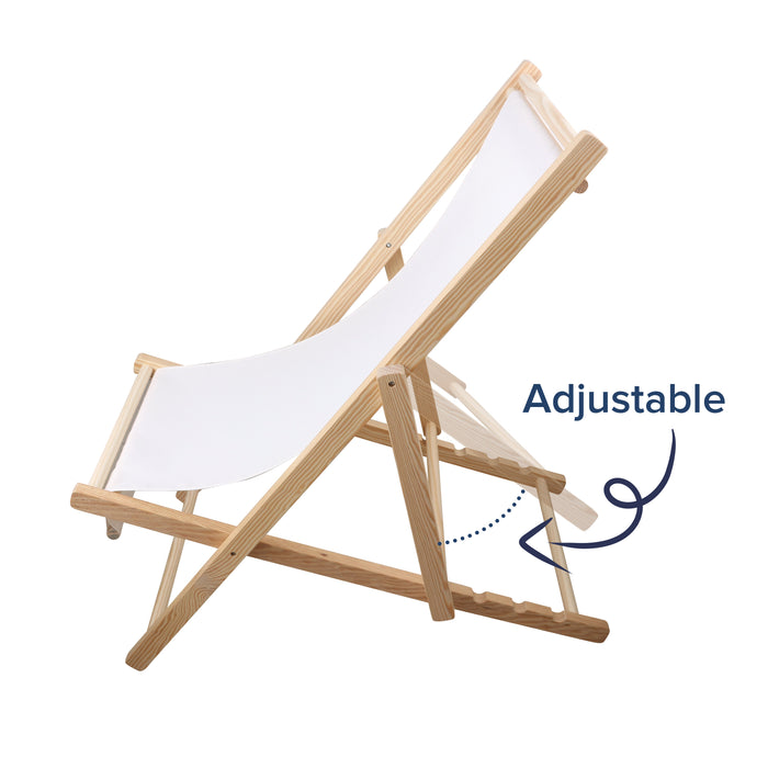 Wooden Beach Deck Chair - Custom Promotional Product