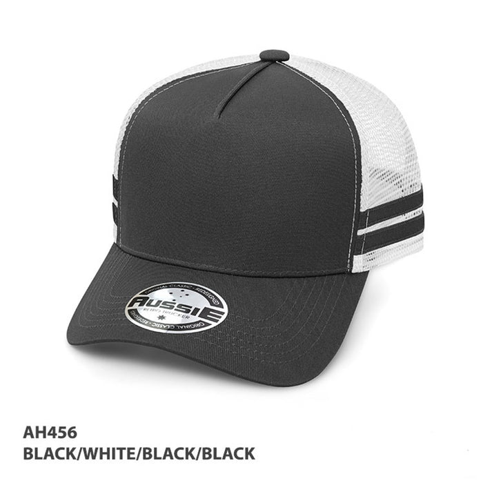 A-Frame Striped Trucker Cap - Custom Promotional Product