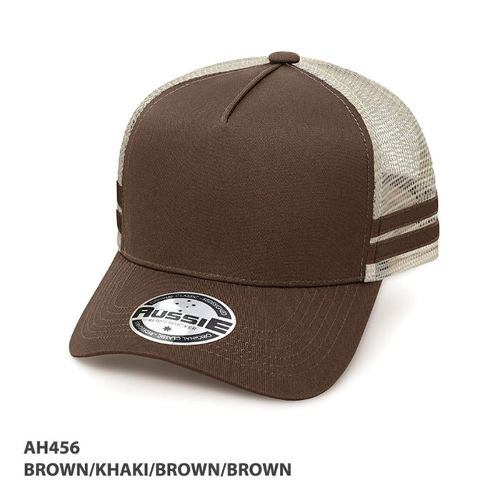 A-Frame Striped Trucker Cap - Custom Promotional Product