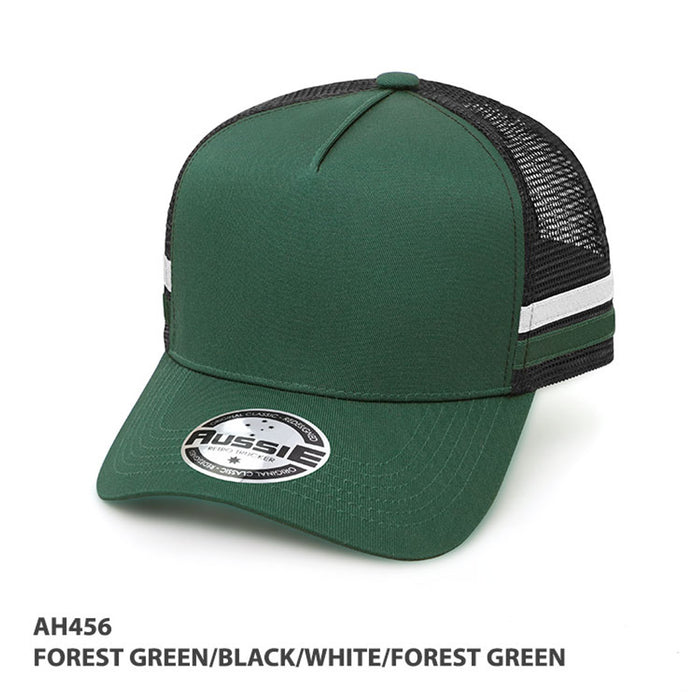 A-Frame Striped Trucker Cap - Custom Promotional Product