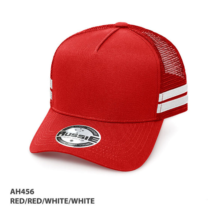 A-Frame Striped Trucker Cap - Custom Promotional Product