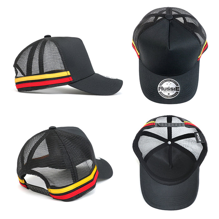 A-Frame Striped Trucker Cap - Custom Promotional Product
