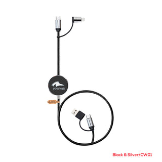 Pavia 60W Fast Charge and Data Sync LED Cable - Custom Promotional Product