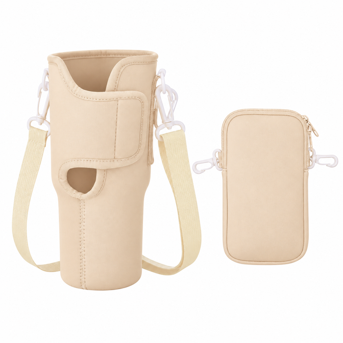 40 oz (1,180ml) Tumbler Carrier Bag with Detachable Phone Pouch