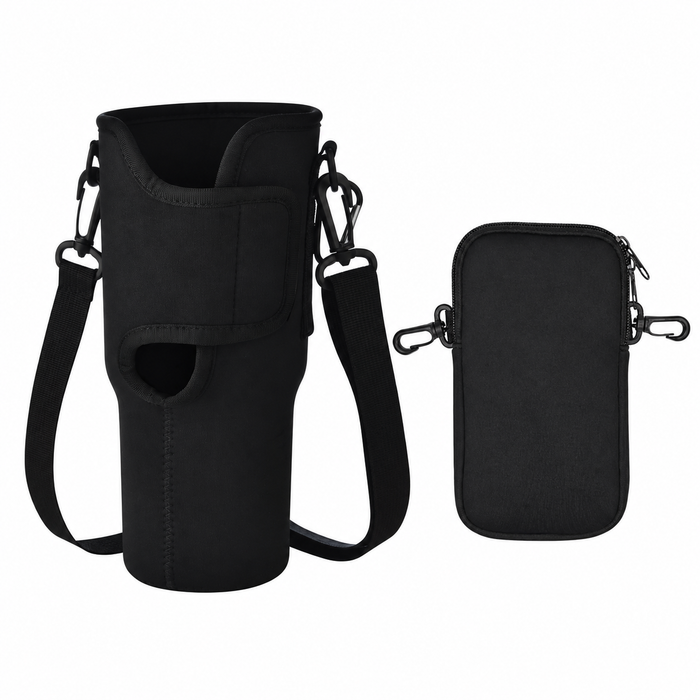40 oz (1,180ml) Tumbler Carrier Bag with Detachable Phone Pouch