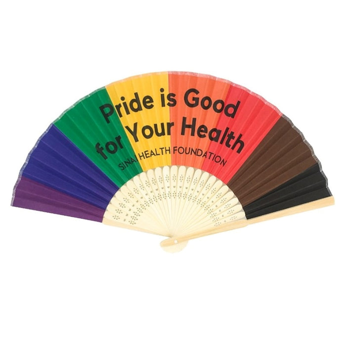 Bamboo Fabric Hand Fans - Custom Promotional Product