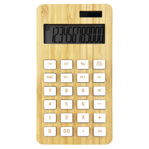 Bamboo Calculator - Custom Promotional Product