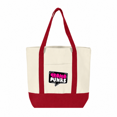 Canvas Tote Bag With Pockets