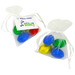 Organza Bag with Mini Solid Easter Eggs x4 - Custom Promotional Product