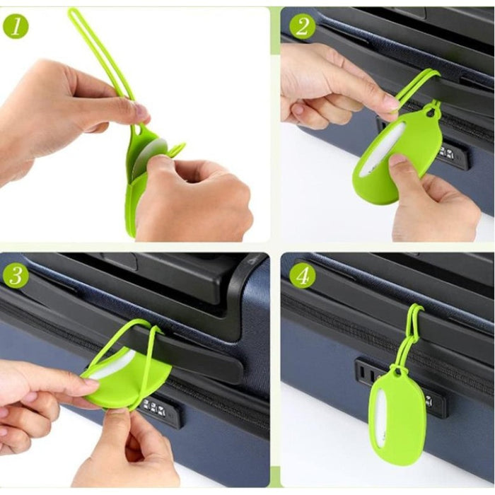 Coloured Silicone Luggage Tag - Custom Promotional Product
