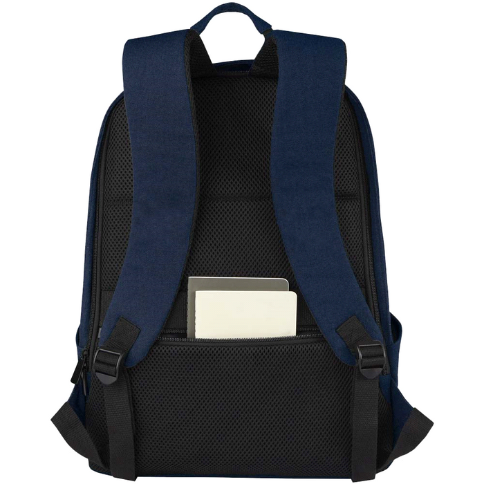 Darani GRS Recycled Canvas Anti-Theft 15" 21L Laptop Backpack - Custom Promotional Product