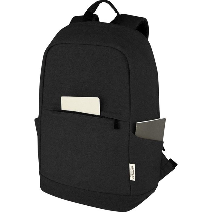 Darani GRS Recycled Canvas Anti-Theft 15" 21L Laptop Backpack - Custom Promotional Product