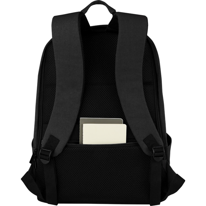 Darani GRS Recycled Canvas Anti-Theft 15" 21L Laptop Backpack - Custom Promotional Product