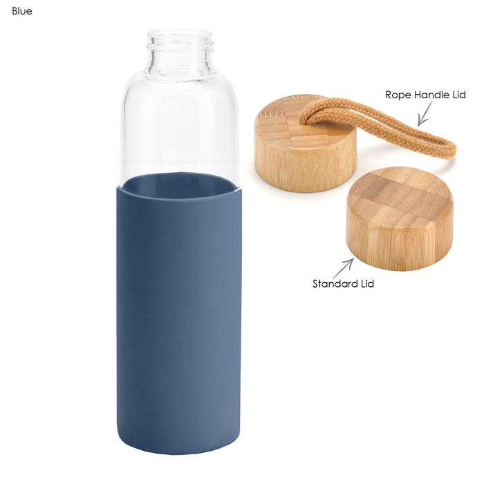 Honya Glass Drink Bottle with Sleeve - Custom Promotional Product