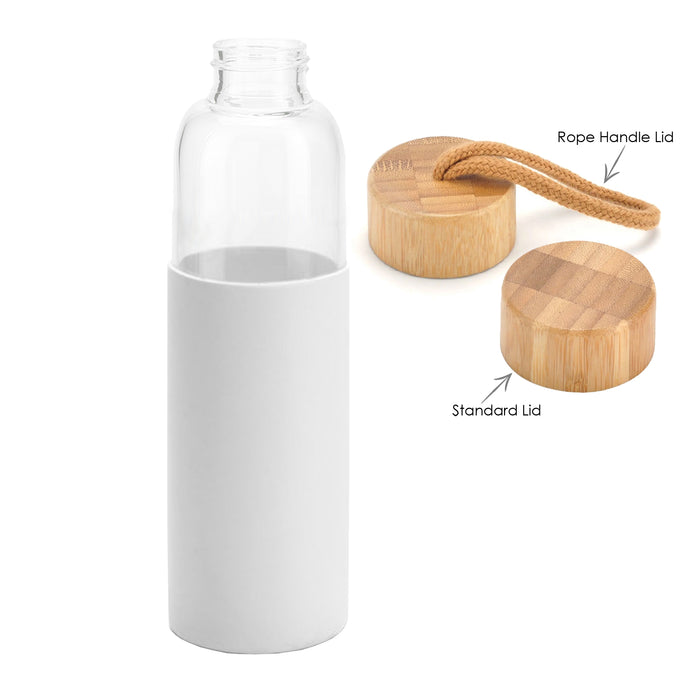 Honya Glass Drink Bottle with Sleeve - Custom Promotional Product
