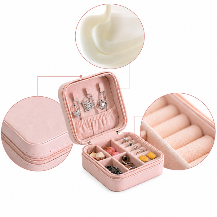 Wanderlust Compact Jewellery Organiser Case