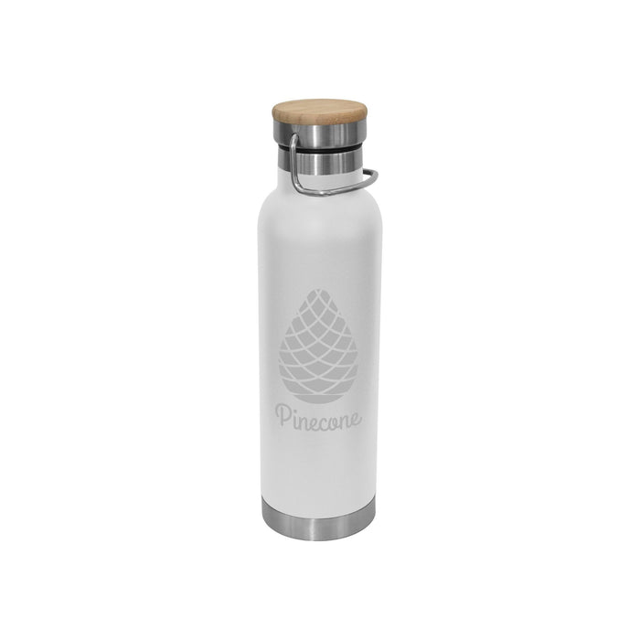 Valley 650ml Vacuum Bamboo Lid Bottle - Custom Promotional Product