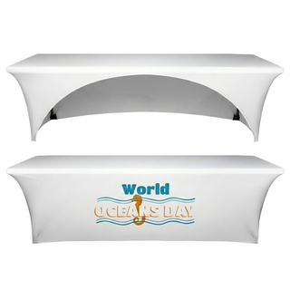8ft (2.4m) Open Back Stretch Table Cover