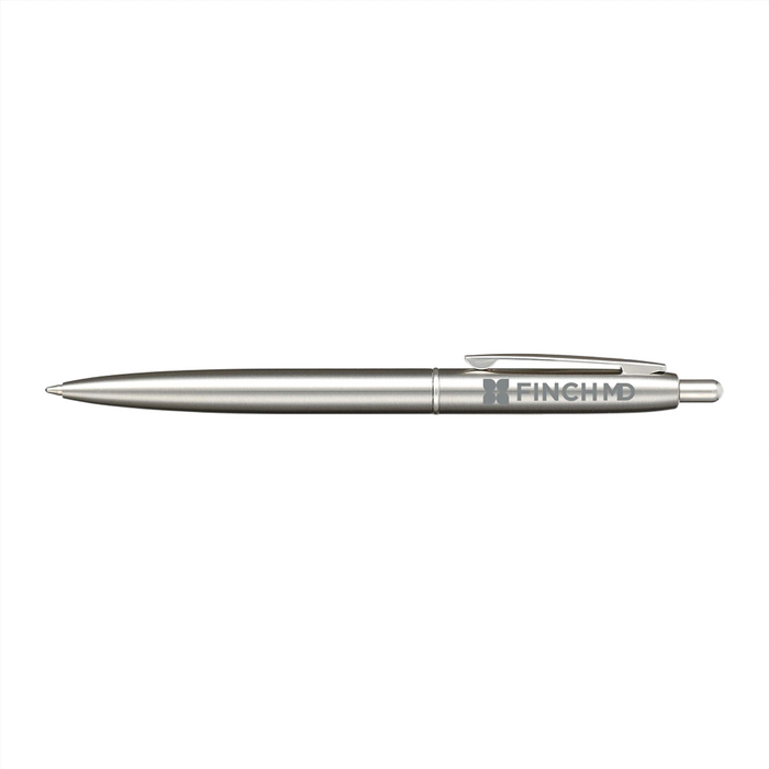 Karst A5 Stone Paper Hardcover Notebook & Recycled Stainless Steel Pen - Custom Promotional Product