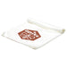 Cooling Towel - A white cooling towel with a hexagonal logo featuring a bee design. The towel is folded at the top.