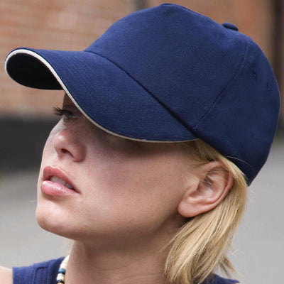 Nevaso 5 Panel Heavy Cotton Sandwich Cap - Custom Promotional Product