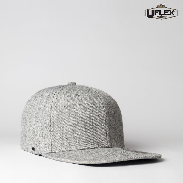 Uflex Adults Flat Peak 6 Panel Fitted - Custom Promotional Product