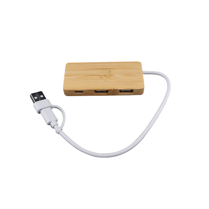 Bamboo USB Hub - Custom Promotional Product