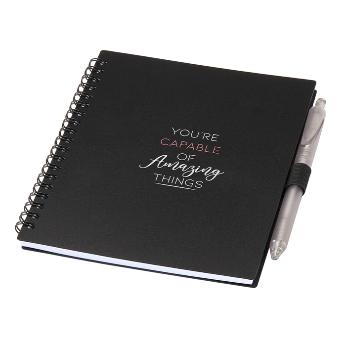 Niove Recycled PP JournalBook & Pen - Custom Promotional Product