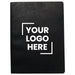 Koda Survival Notebook (Blank Pages) - A black notebook with a flat cover featuring a placeholder for a logo. The design includes a sleek, minimalistic style.