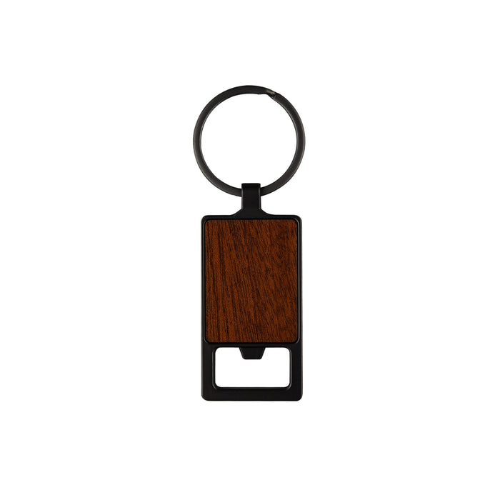 Autumn Wood Bottle Opener – Square - Custom Promotional Product