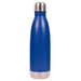 Classic 500ml Water Bottle - A drink bottle with a blue finish and a stainless steel cap, featuring a logo on the surface.