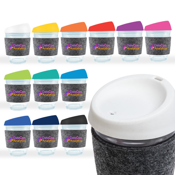 Vienna Coffee Cup / Silicone Lid / RPET Band - Custom Promotional Product