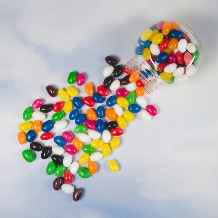 Assorted Colour Mini Jelly Beans in Container - Lifestyle 1