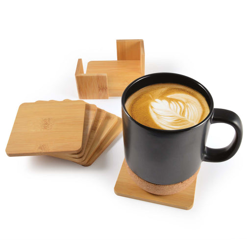 Tropic Bamboo Coasters Set of 6 - Custom Promotional Product