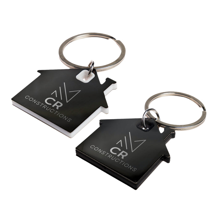 House Stainless Steel Keytag - Custom Promotional Product