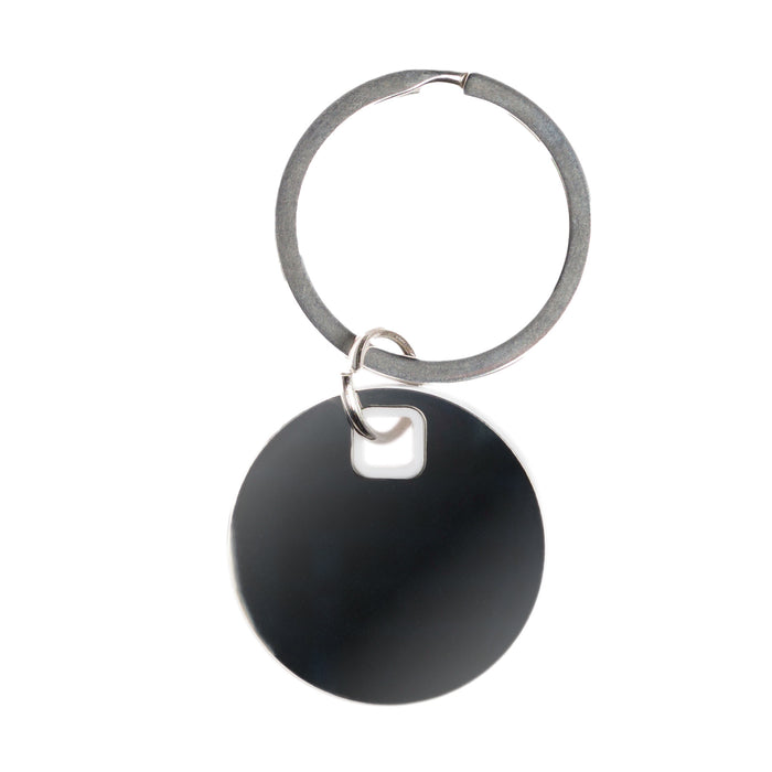 Circle Stainless Steel Keytag - Custom Promotional Product